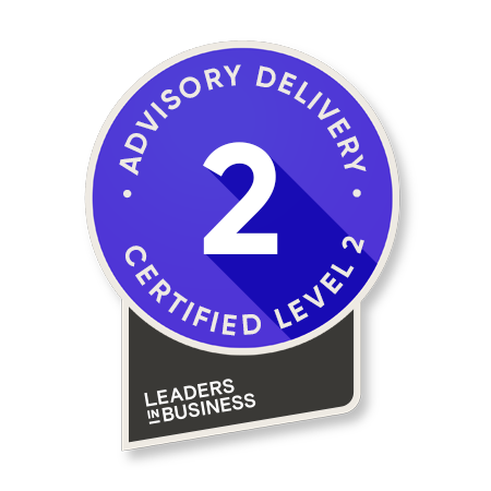 LeadersinBusiness CertificateBadge AdvisoryDeliveryL2