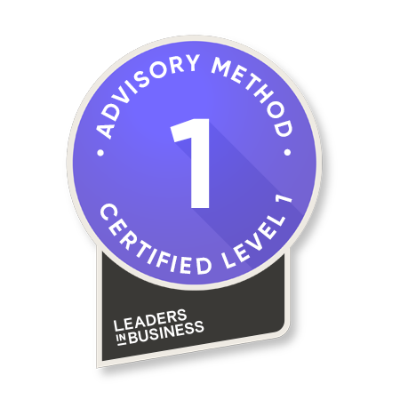 LeadersinBusiness CertificateBadge AdvisoryMethodL1